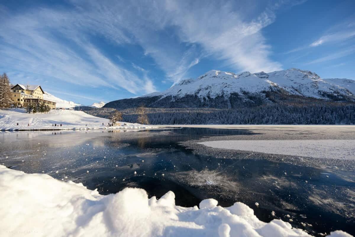Charming Apartment In St Moritz Bagian luar foto